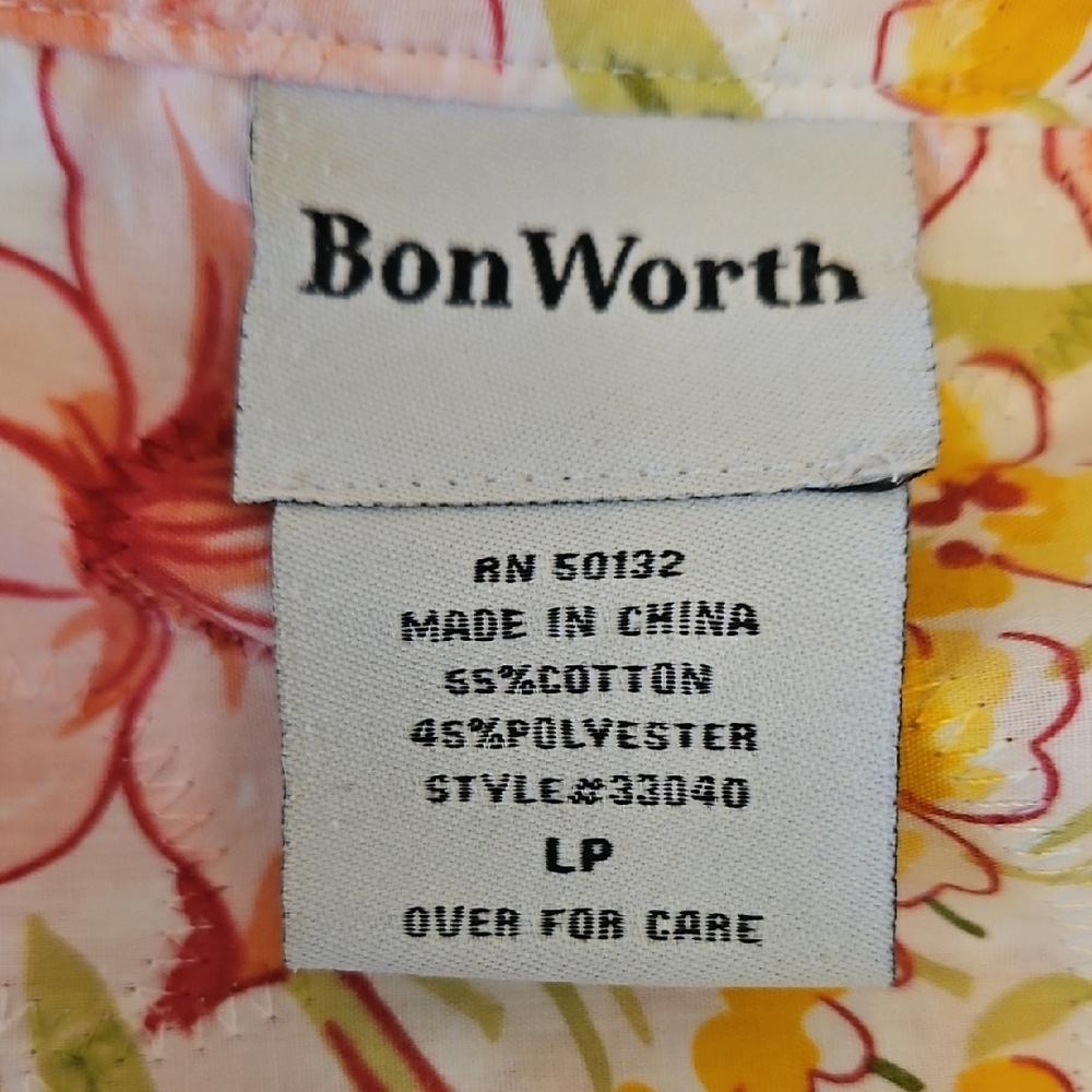 Bon Worth Floral Blouse - Pink, Yellow, Green - Picture 2 of 6